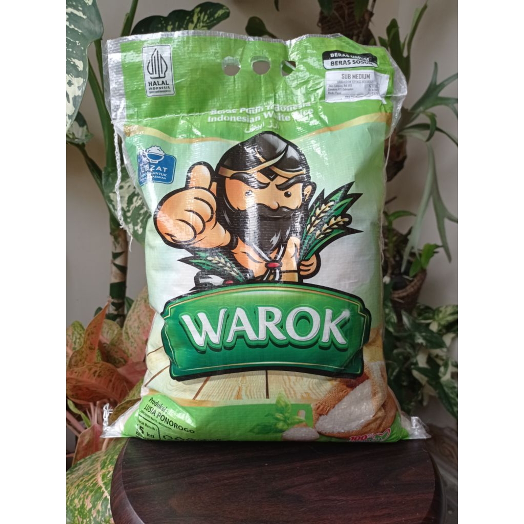 Beras WAROK 5kg – Ekonomis, Bersih, Tanpa Pengawet – Cocok untuk Semua Masakan | Djibranshops88