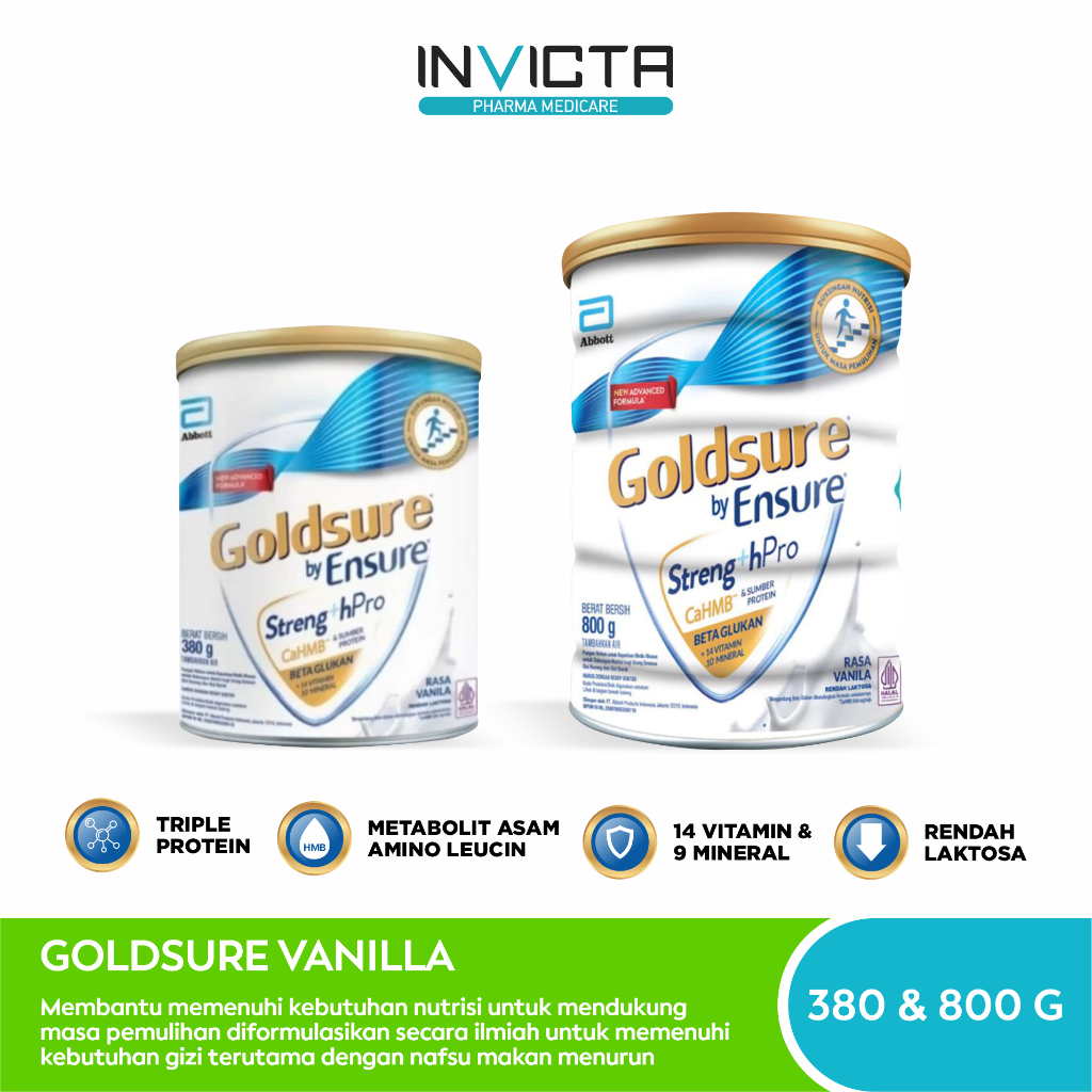 Susu Goldsure Vanilla - 380 & 800 gr
