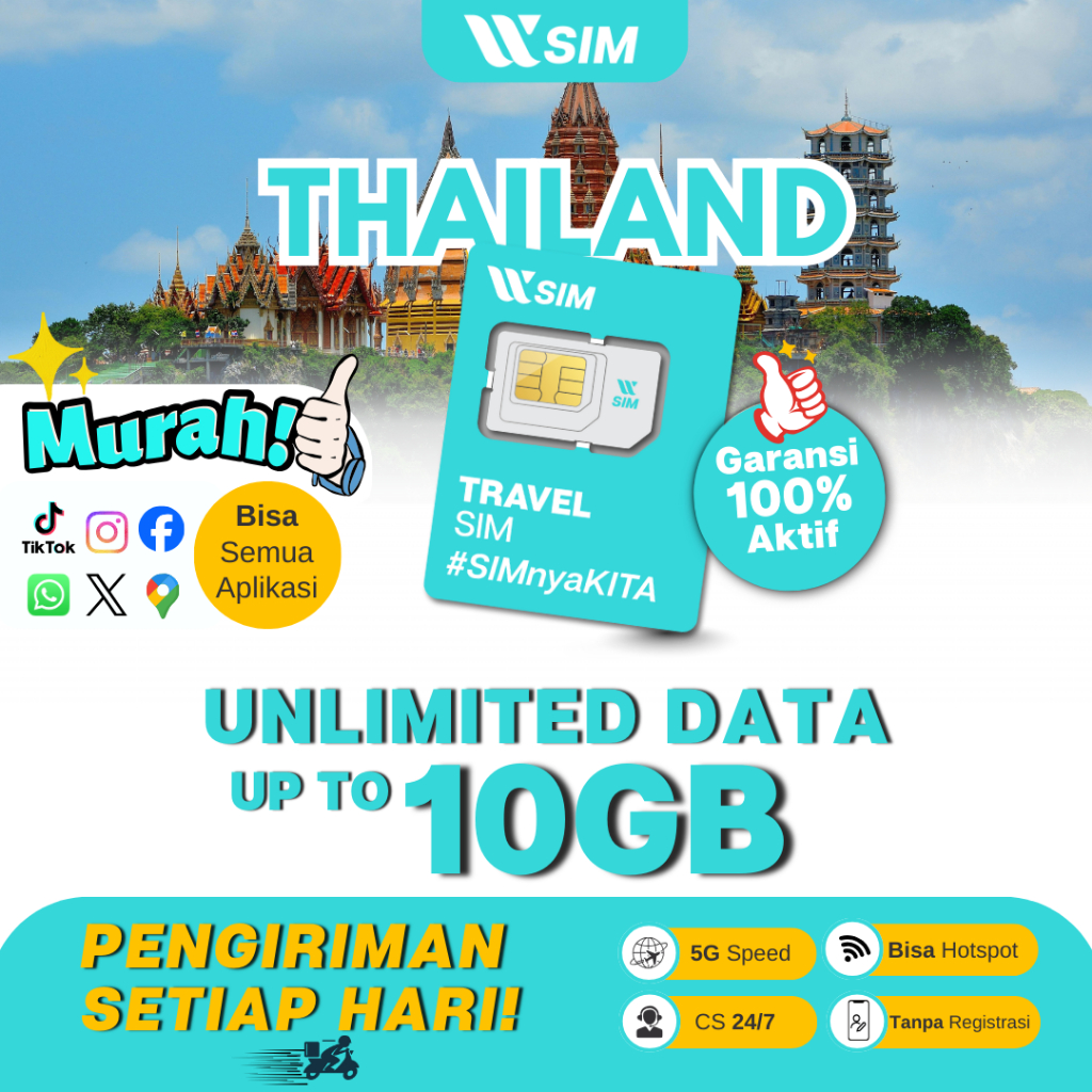 SIM Card Thailand Unlimited | Internet Thailand 4G/5G | SIM Card Bangkok Pattaya Phuket | SIM Card T