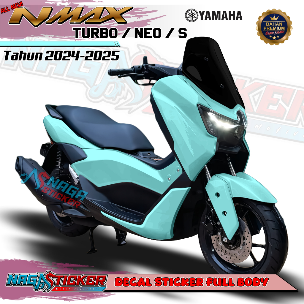 Decal Sticker Full Body Yamaha NMAX Turbo Nmax Neo Variasi Polos NMT00 Desain Bebas Custom Dekal