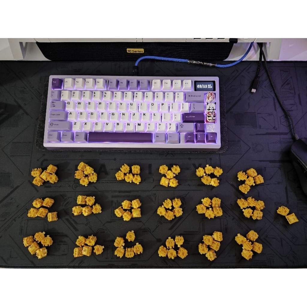 Gateron CAP Golden Yellow V2 92 PCS