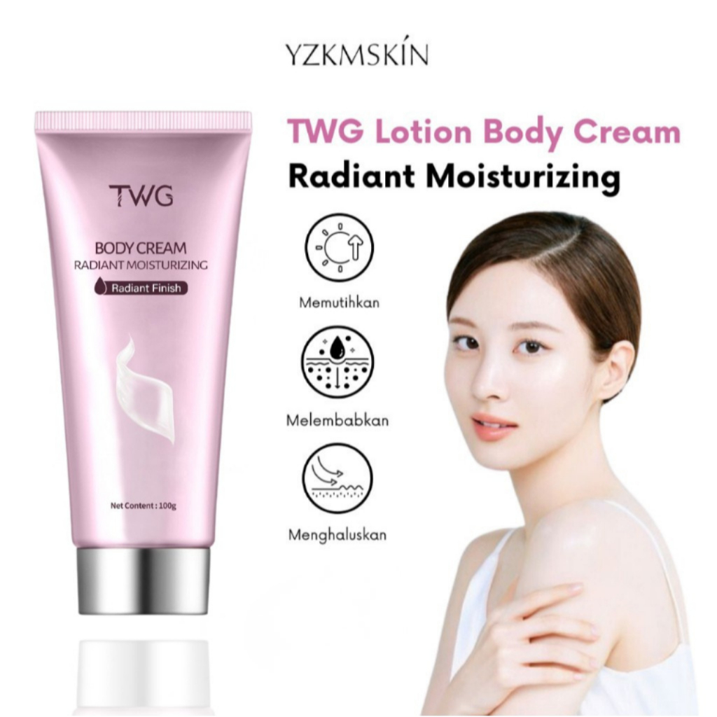 YZKMSKIN - [ BPOM ] TWG Lotion Pemutih Badan Instant Whitening Body Cream