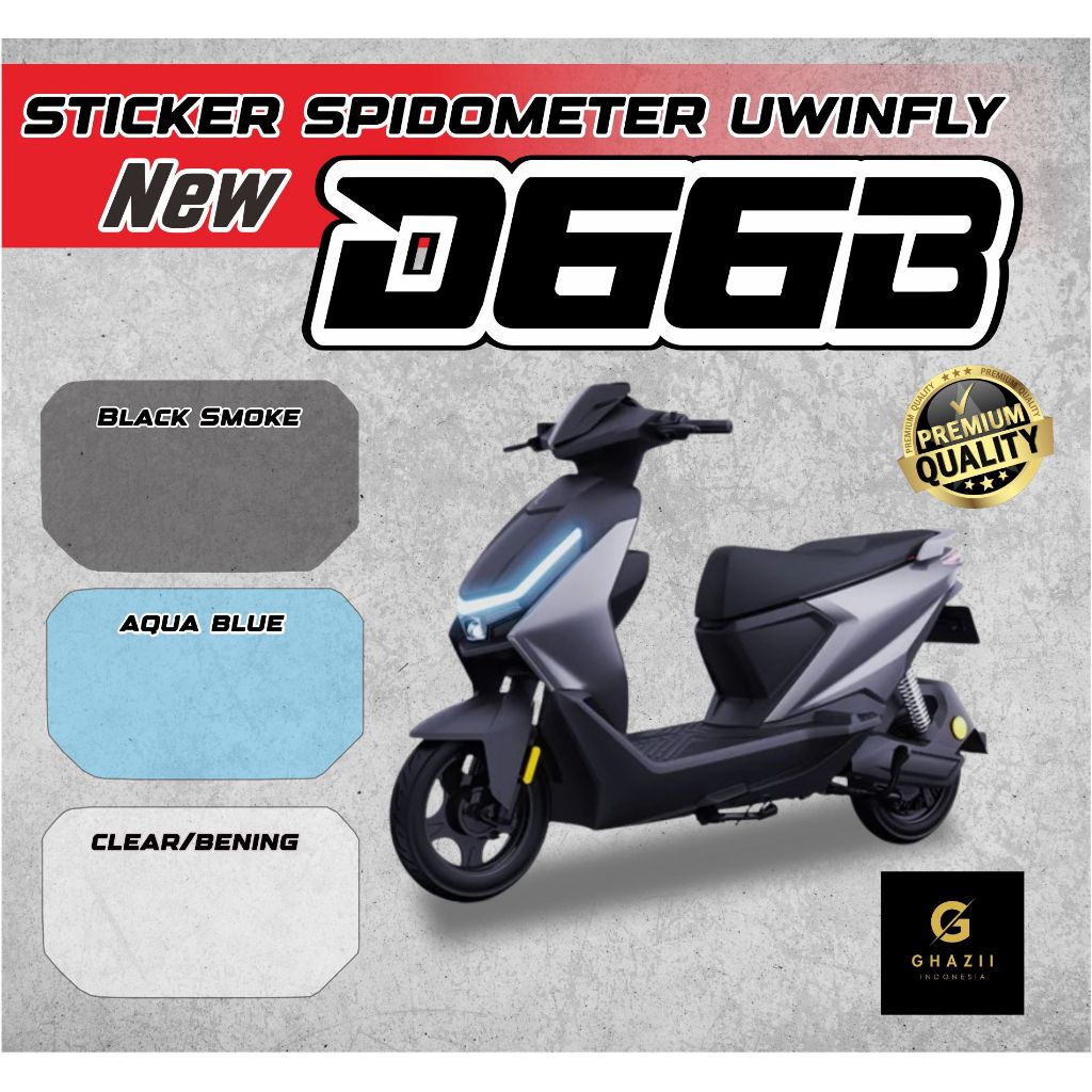 Sticker Anti Gores Spidometer Sepeda Listrik Uwinfly D66B aksesoris sepeda listrik uwinfly New D66B