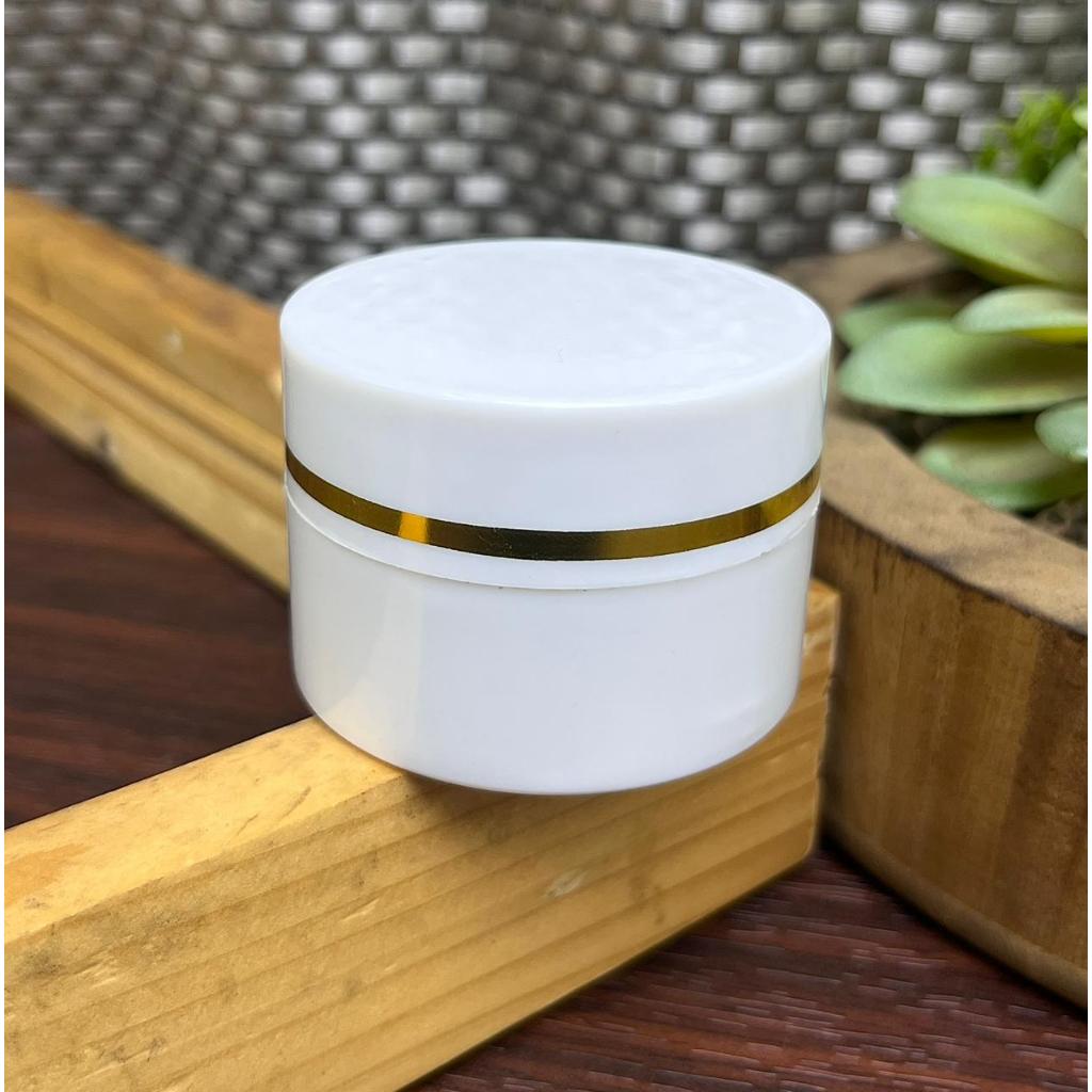 PROMO Pot Cream 10 gram / Pot PS 10 gram Putih List Gold / Kemasan Cream 10 gram