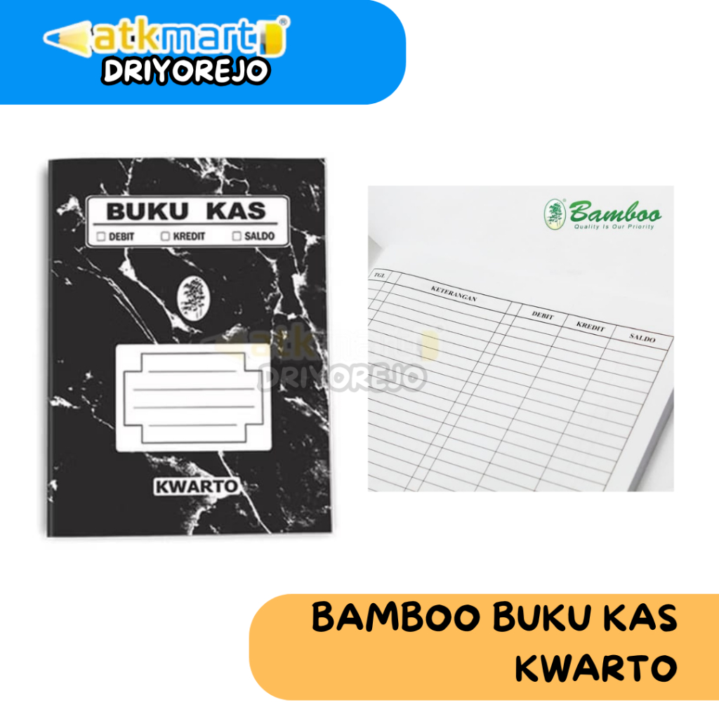 BAMBOO BUKU KAS KWARTO A5 TERMURAH BUKU KAS PRAKTIS