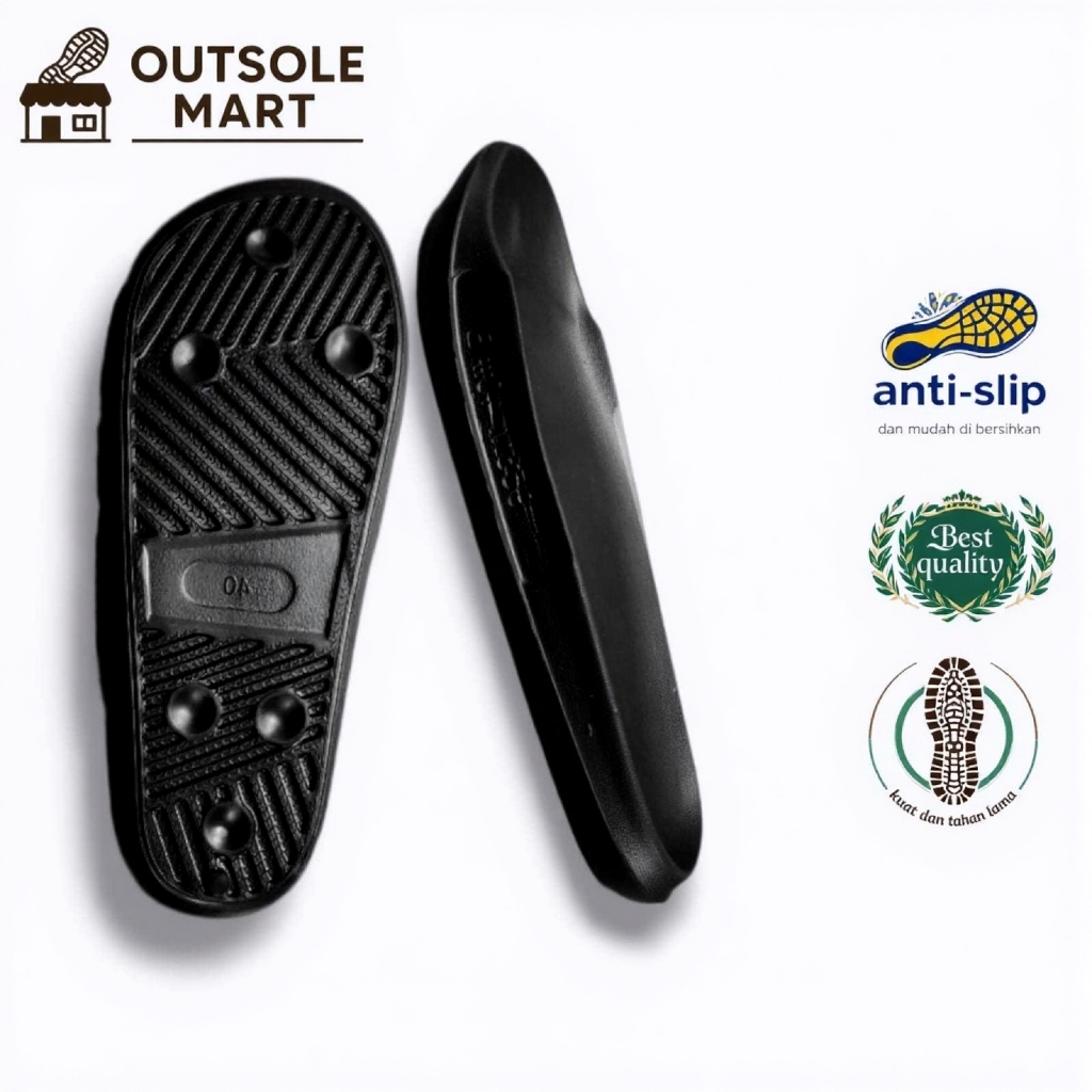 Outsole Mart Sol Sandal Slide Premium Predator Phylon Hitam Size 36-43