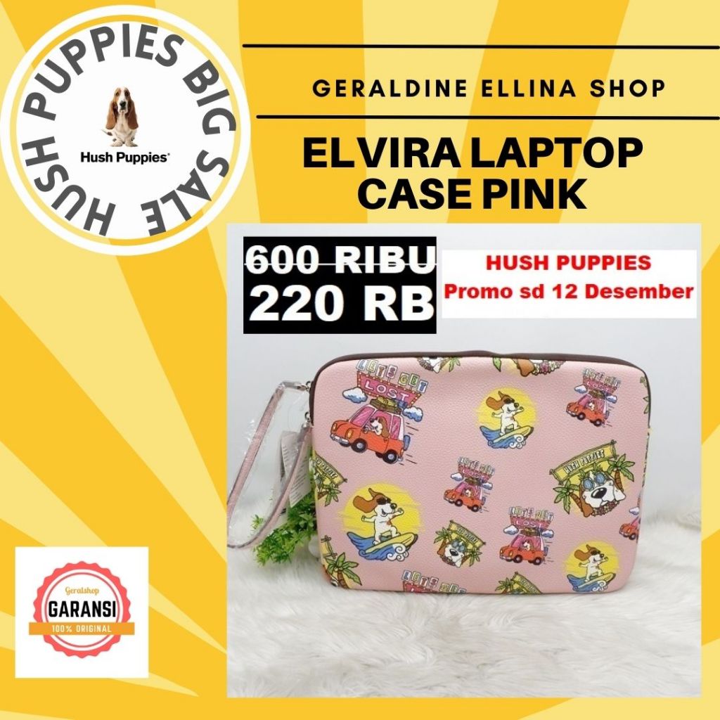 Tas Hush puppies LAPTOP CASE 100% Original seri ELVIRA