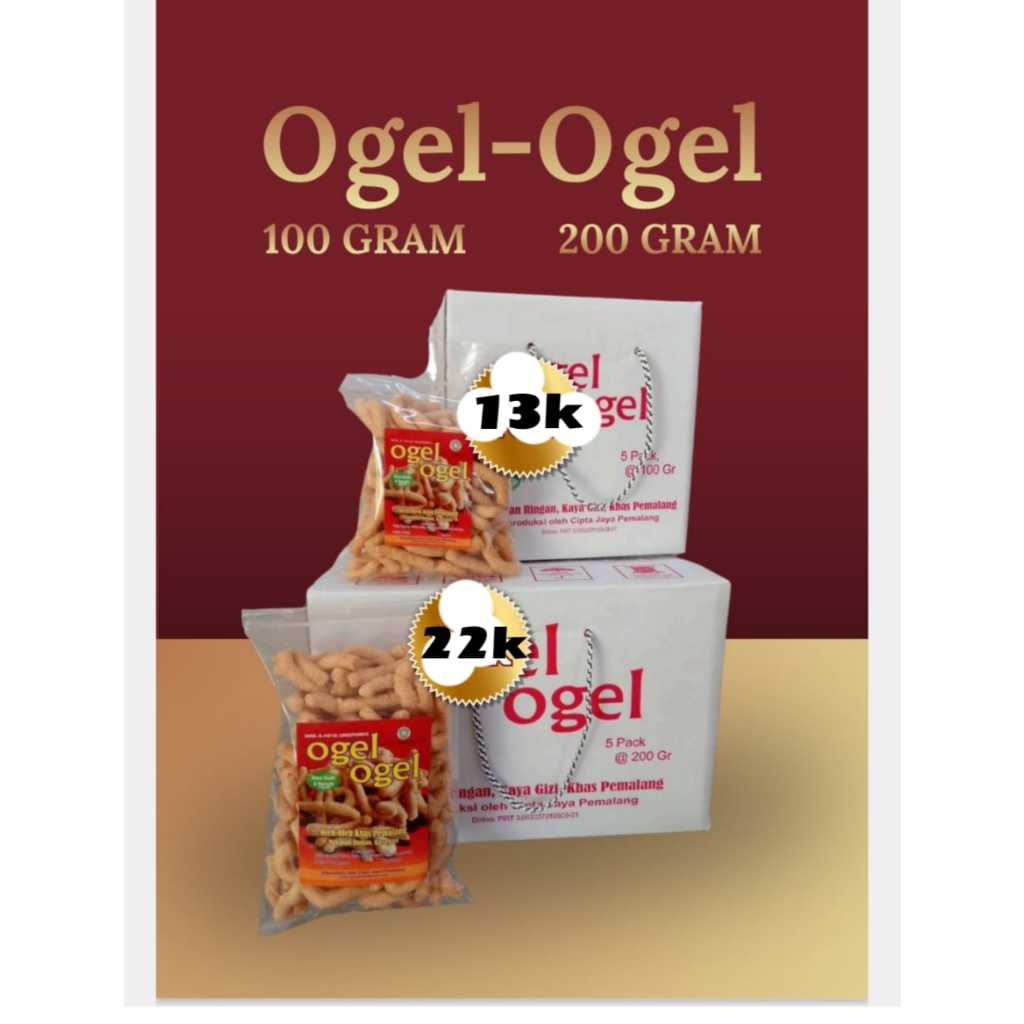 OGEL-OGEL MAKANAN KHAS PEMALANG 100g
