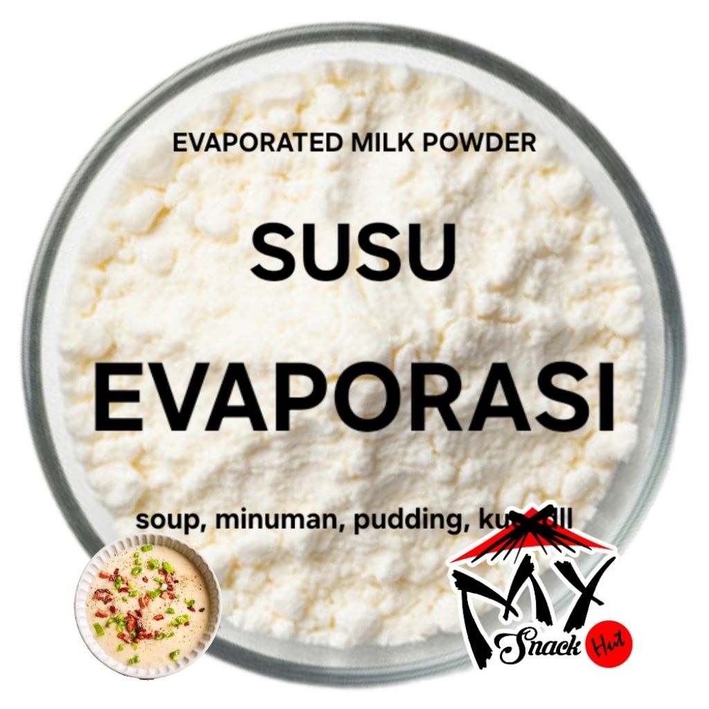 SUSU EVAPORASI BUBUK 100GR EVAPORATED MILK POWDER GURIH CREAMY MAKANAN MINUMAN SOUP SUP RAGOUT HALAL