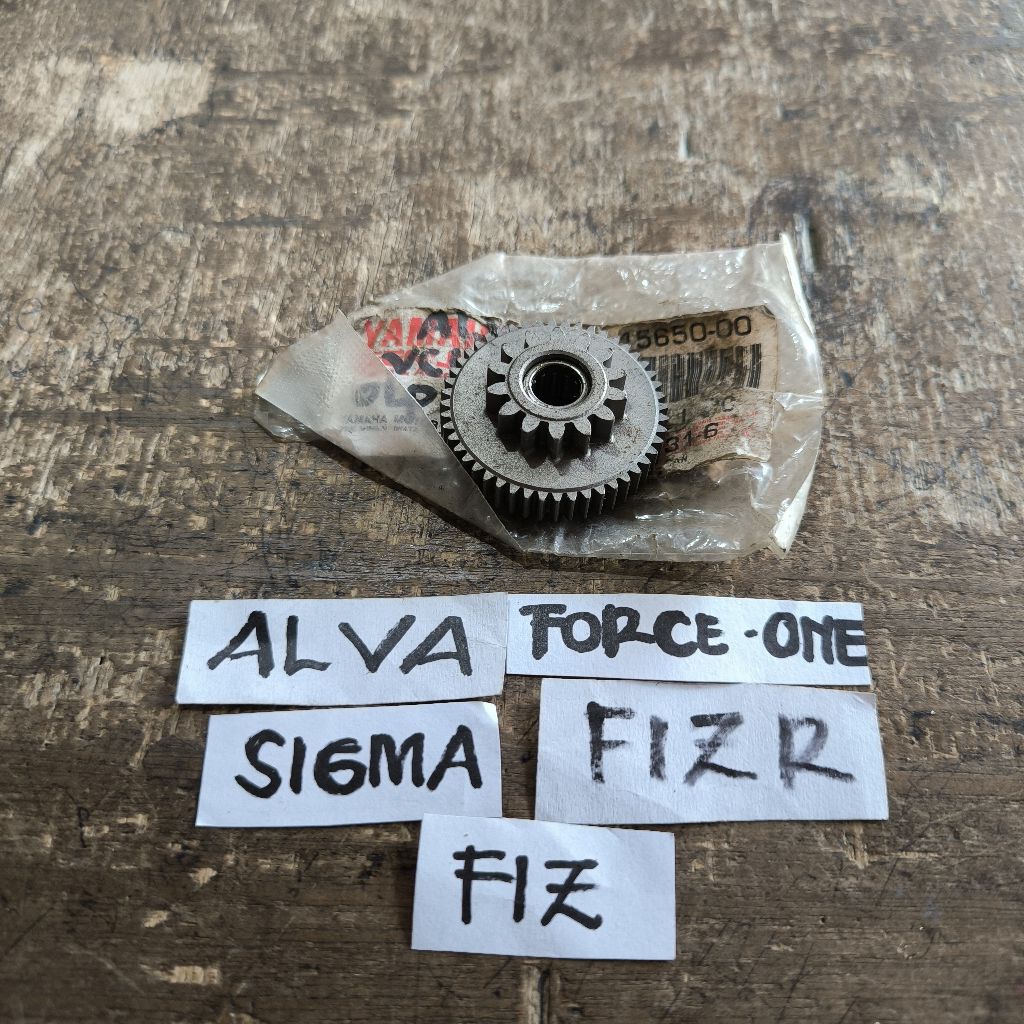 Gear Gigi Penghubung Dinamo Starter Yamaha Alfa Sigma F1 FIZ FIZR Original Yamaha