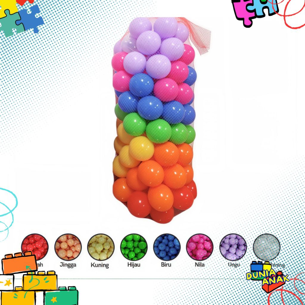 Bola Bola Warna Bola Kecil Warna warni Bola Plastik kecil