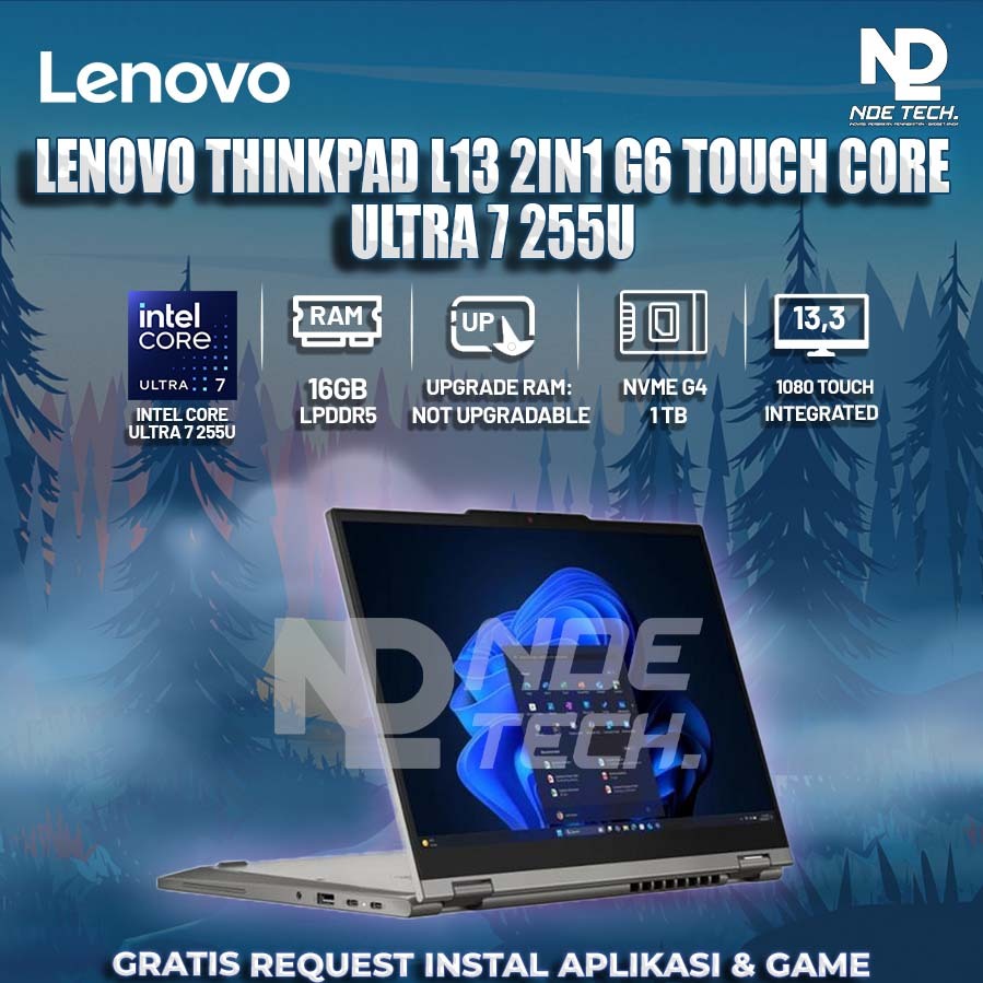 LENOVO THINKPAD L13 2IN1 G6 TOUCH CORE ULTRA 7 255U