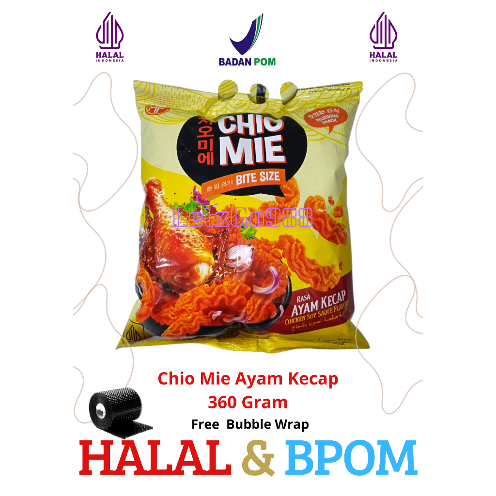 Chio Mie Ayam Kecap 360 Gram (Bite Size) - Snack Mie Instan Kriuk Enak