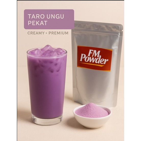 Powder Drink TARO 1kg / 500gr – Rasa Taro Premium, Enak untuk Es Taro