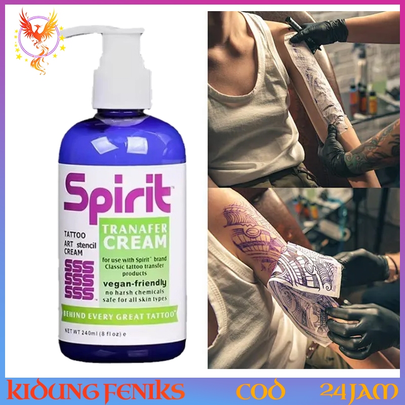 240mL 8oz Stencil Stuff Gel Transfer Tato Desain Akurat Praktik Serta Keperluan Tato Profesional