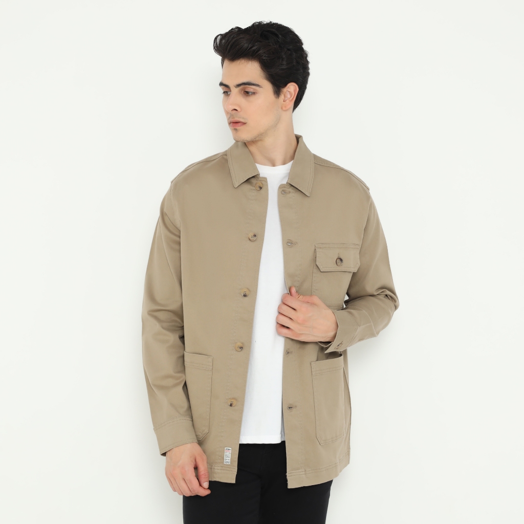 izzue jaket kanvas - khaki