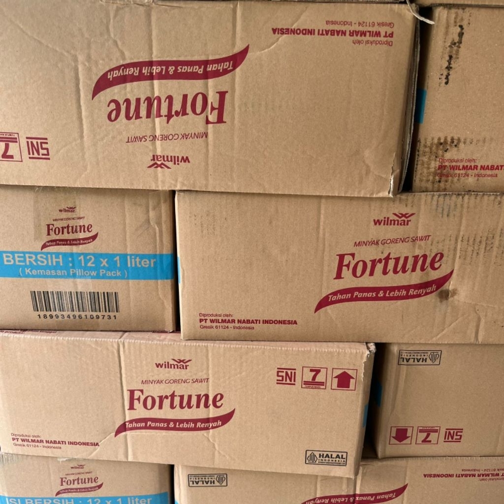 Minyak Goreng Fortune pillow/bantal 1 liter 1 dus