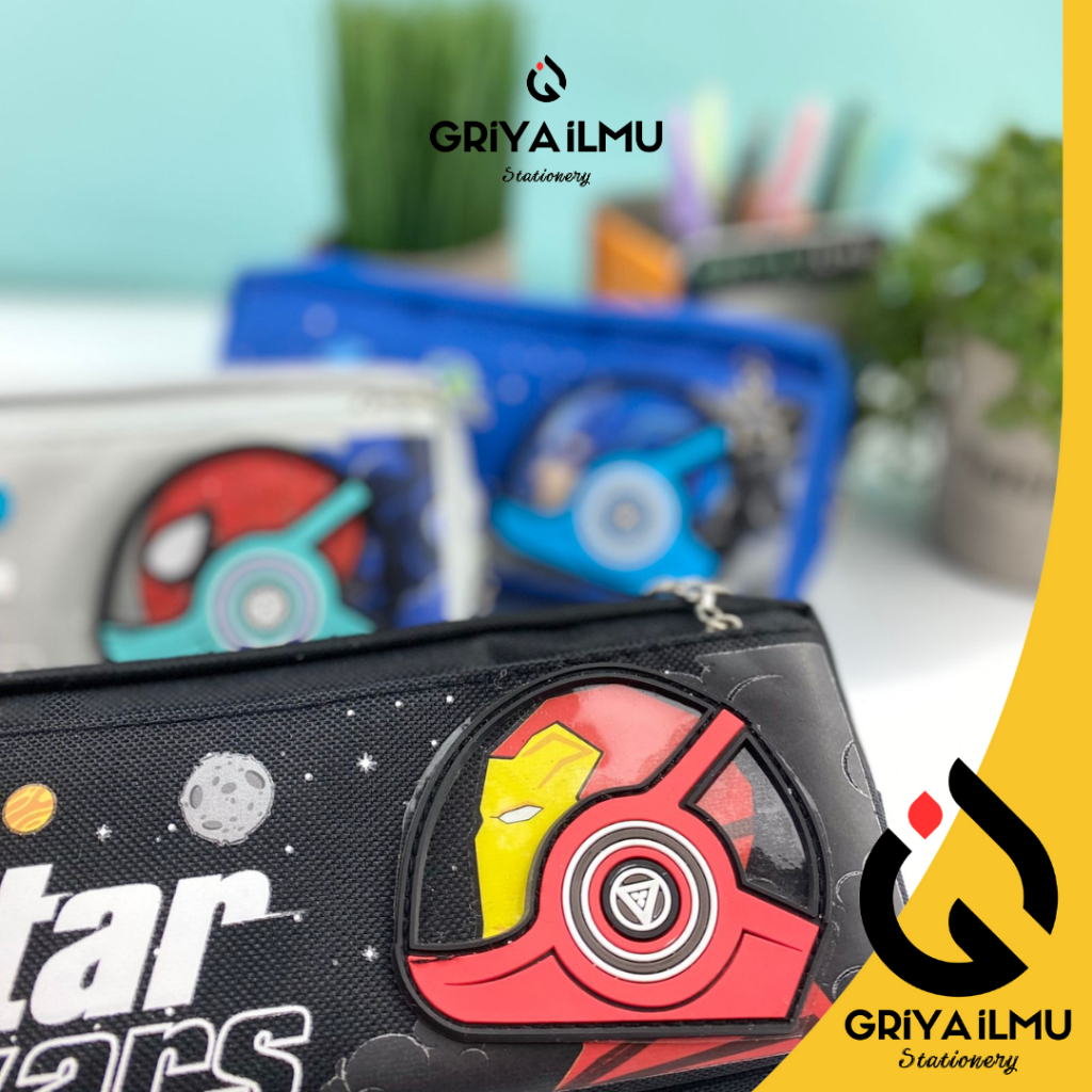 PENSIL CASE TEMPAT PENSIL KAIN KARAKTER COWOK (015042)