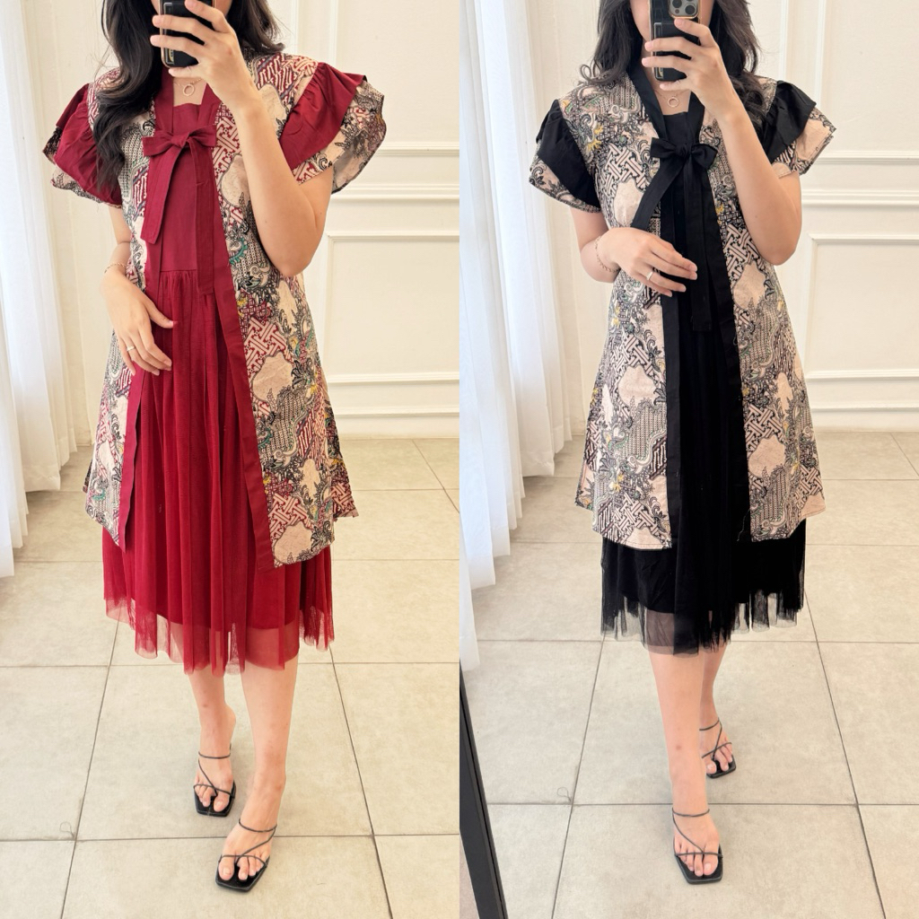batik Dress Dress Batik Modern terusan Batik