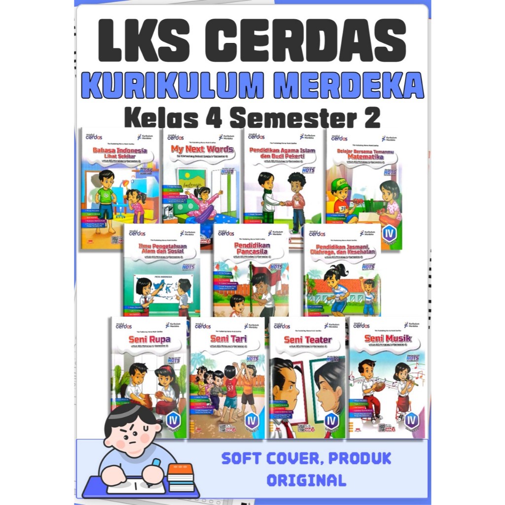 LKS Cerdas untuk Kelas 4 Semester 2 Kurikulum Merdeka (PT Warna Mukti Grafika)