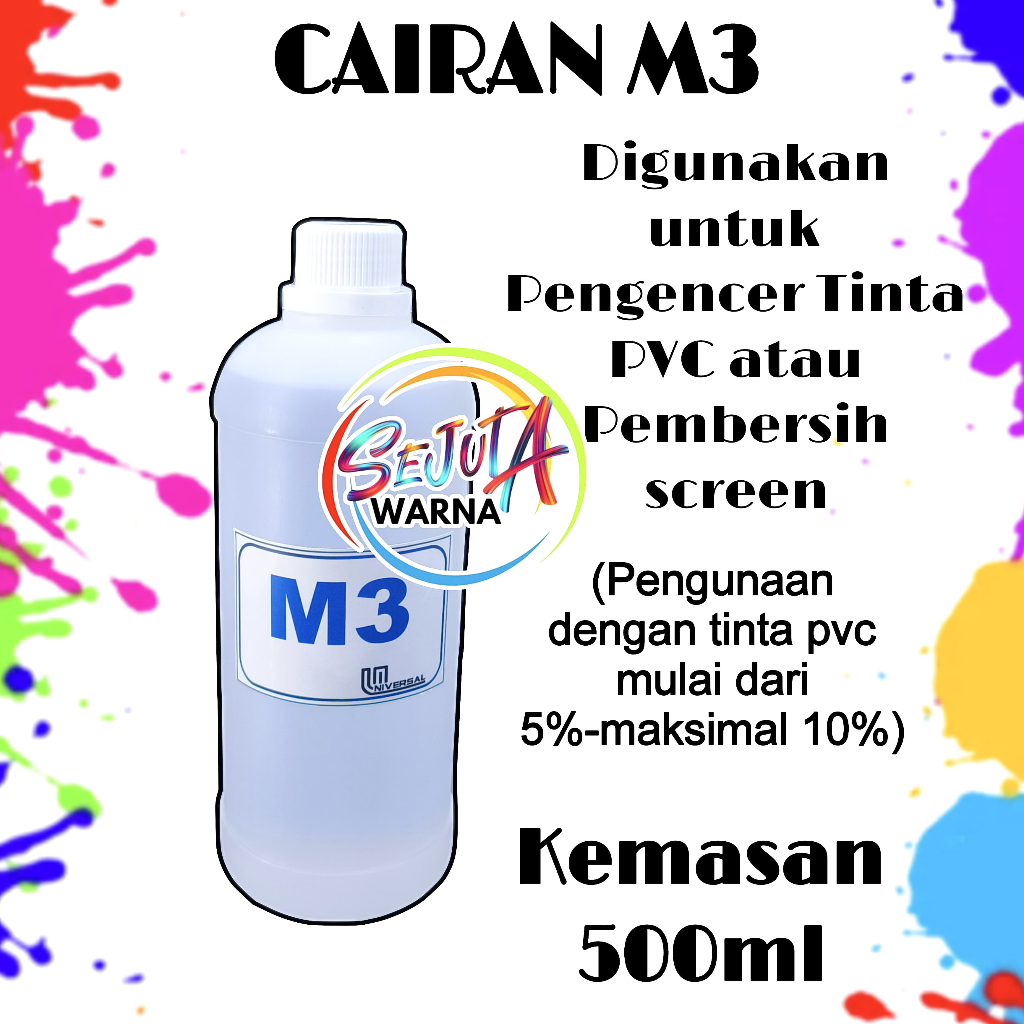 CAIRAN M3 PEMBERSIH SCREEN SABLON 500ML