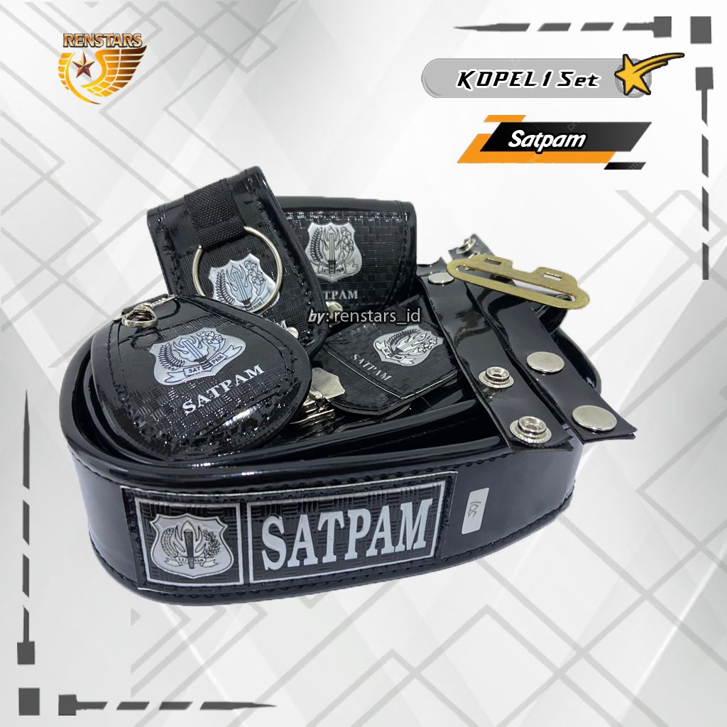 Kopel Satpam 1 Set | Kopel Satpam Kulit