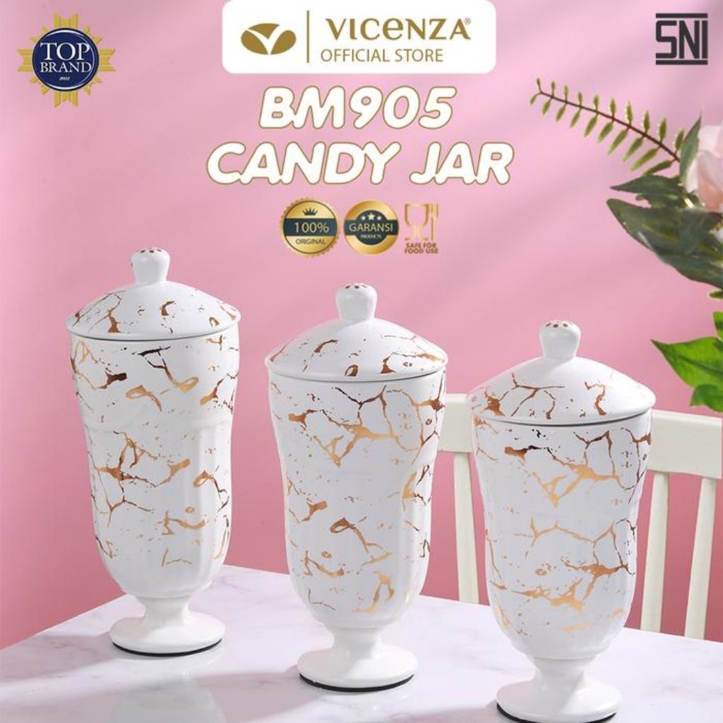 Vicenza Toples Kue Keramik Gracia Marmer BM905