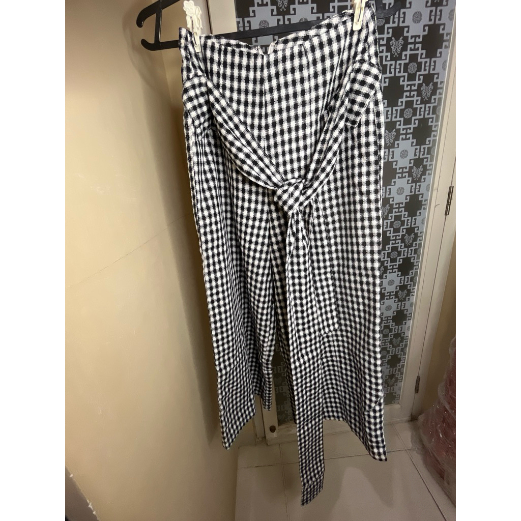 kulot kotak kotak celana panjang kotak celana kotak celana love bonito