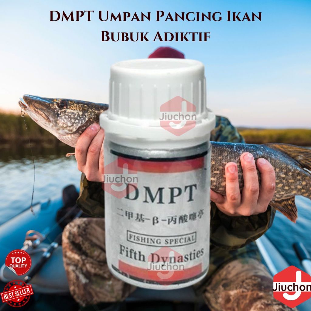 JIUCHON DMPT Umpan Pancing Ikan Bubuk Adiktif Perangsang Penarik Ikan Mas Gurame Nila Lele
