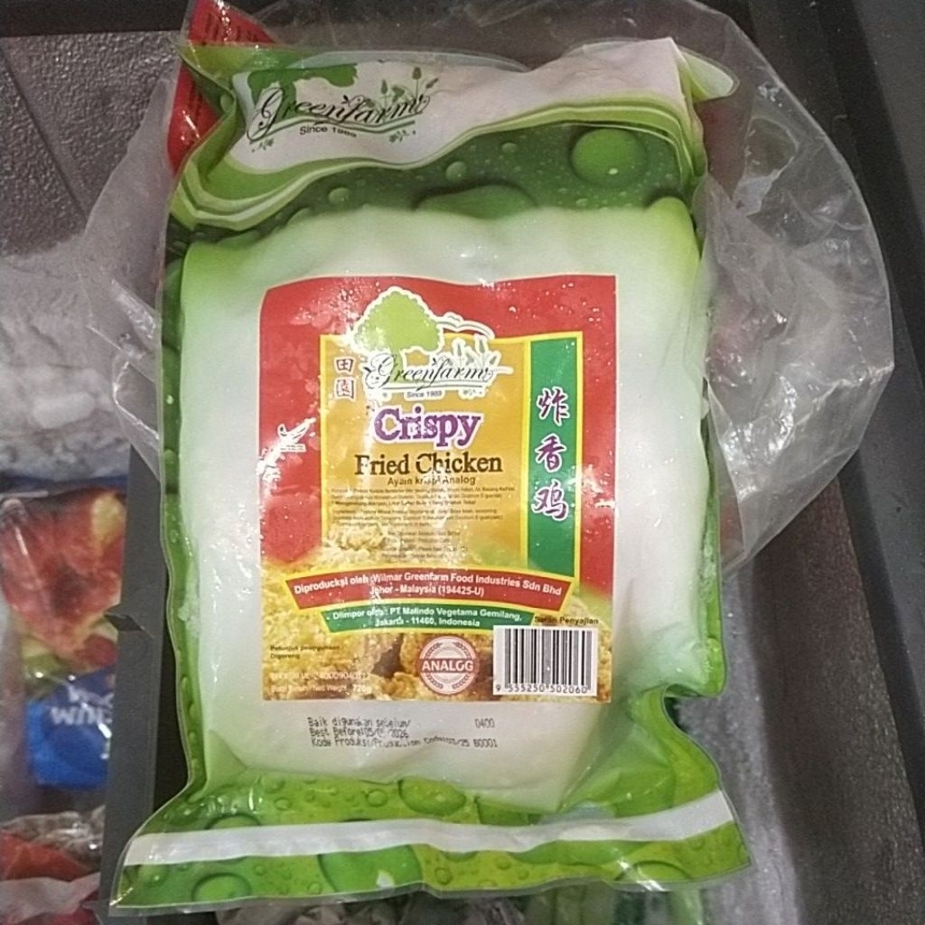 Greenfarm Crunchy Fried Chicken KFC Vegetarian menu kesukaan anak cocok untuk semua masakan & bekal