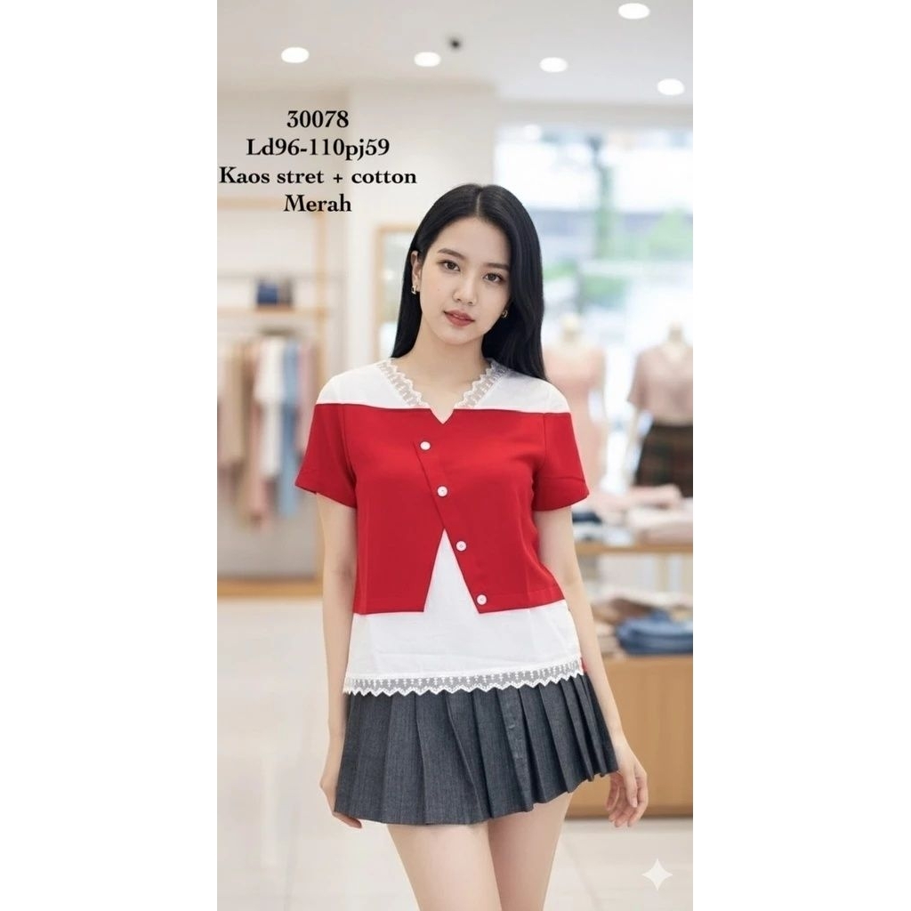 JL / MY Atasan kaos 30078