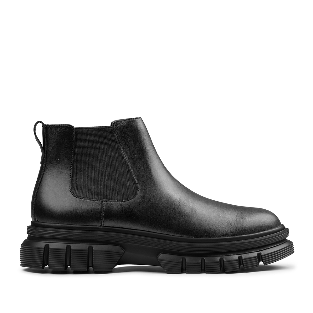 Prabu - Mentawai Black Chelsea Boots Pria - Hitam