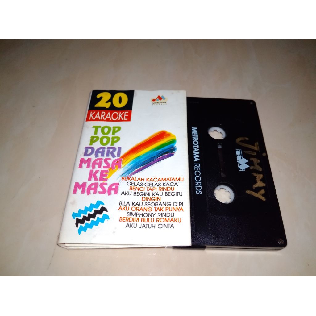 KASET 20 TOP POP DARI MASA KE MASA VARIOUS ARTIST BUKALAH KACAMATAMU SYMPHONI RINDU