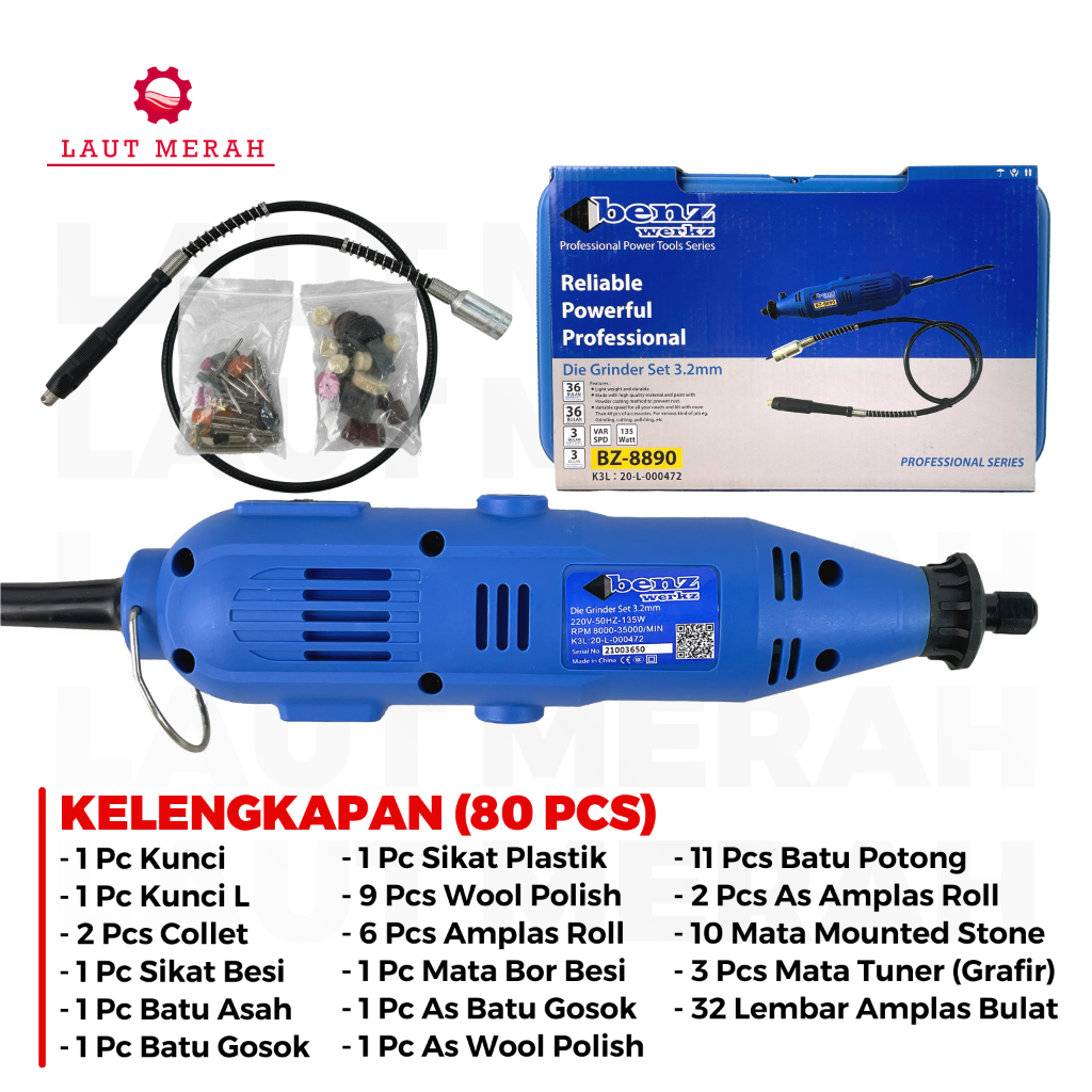 Mini Die Grinder Set BENZ Mesin Tuner Mini Gerinda Tuner Mesin Die Grinder Bor Ukir