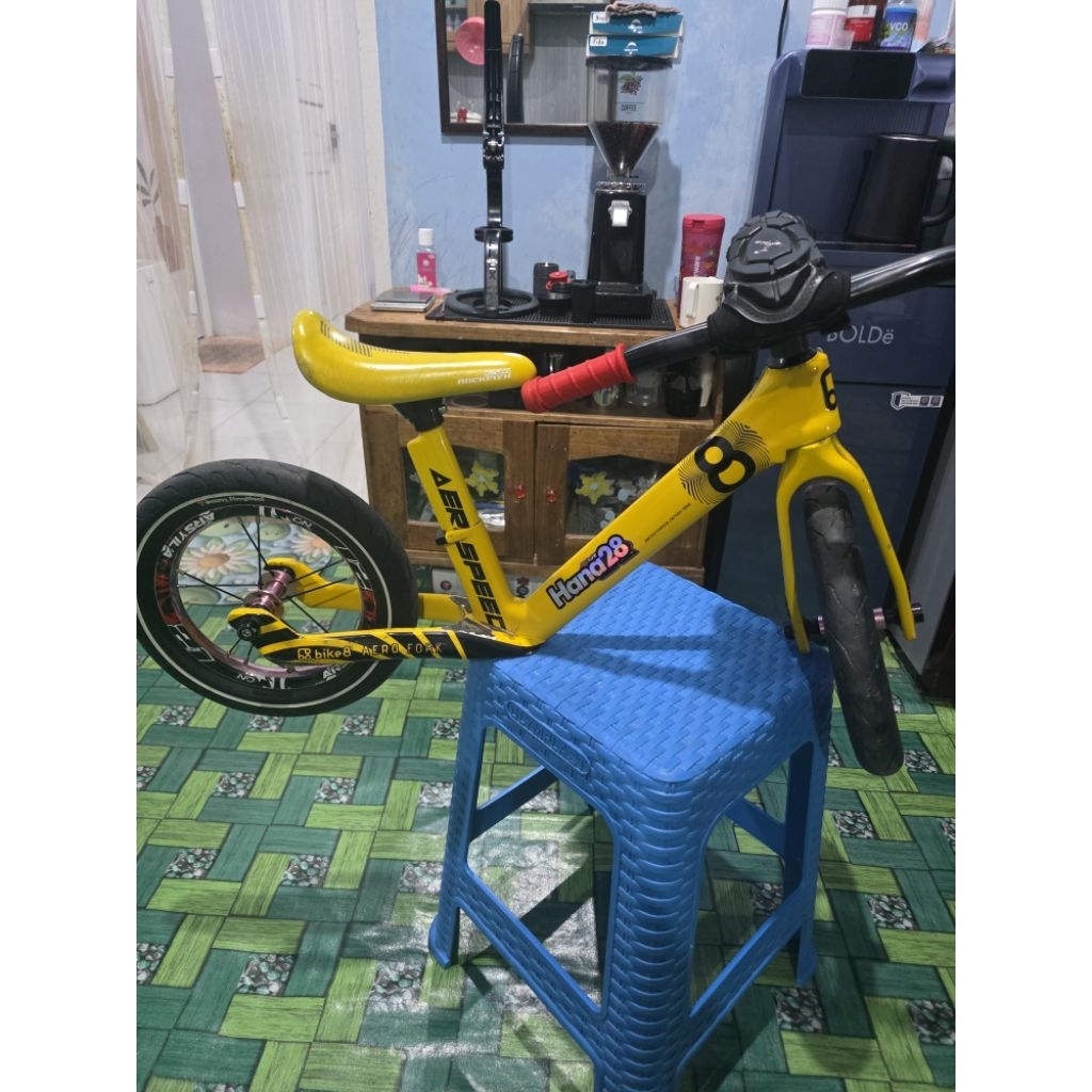 Pushbike Bike8 Aero Carbon Kuning Fullset oyeee