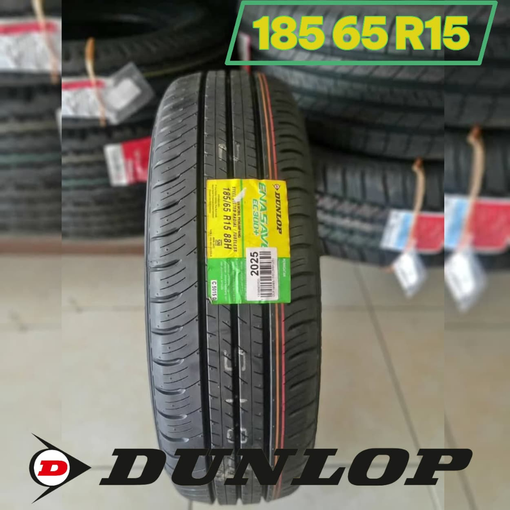 Ban mobil ukuran standar Dunlop enasave EC300+ 185/65 r15 produksi terbaru