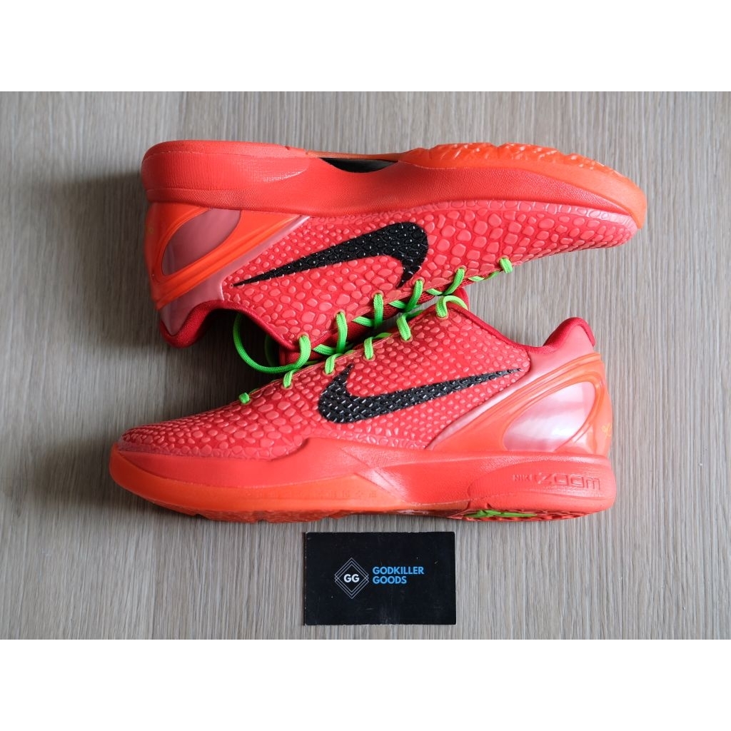 Sepatu Basket Kobe 6 VI Reverse Grinch Kickwho Godkiller 3.0