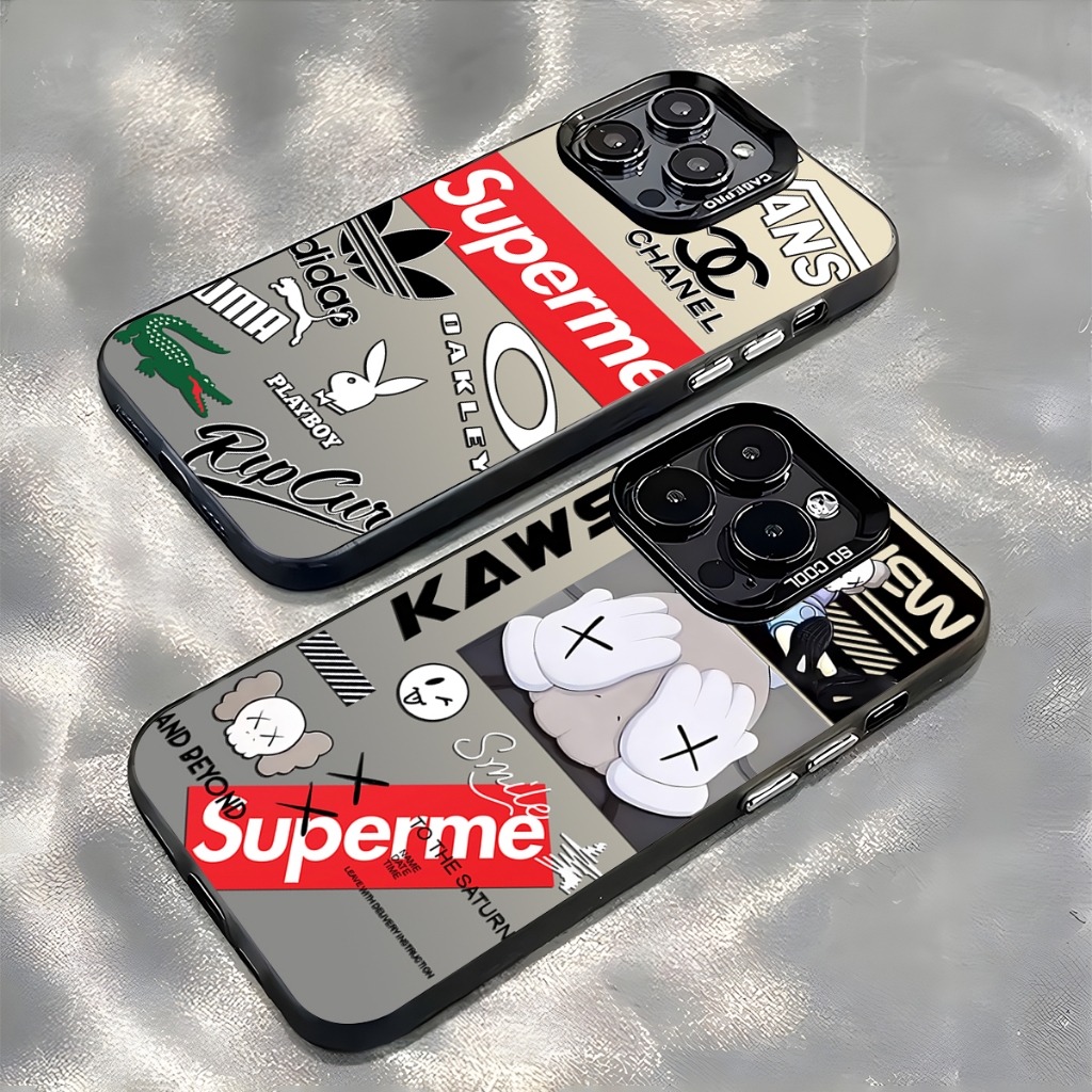 Suprmi Estetik Case iPhone Seri Kompatibel Untuk Case HP iPhone 11 12 13 pro promax Casing Untuk Cas