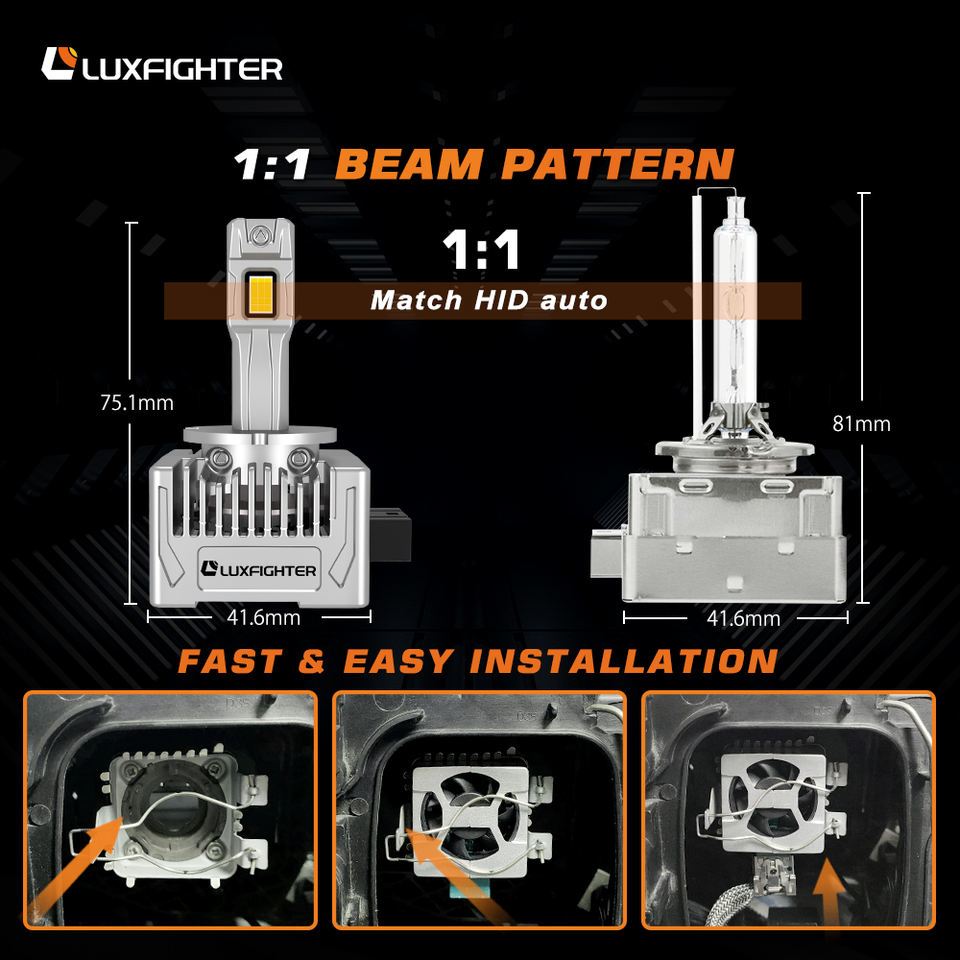 LUXFIGHTER D-SERIES D4S LAMPU MOBIL LED TOYOTA COROLLA ALTIS 2008-2013 SOCKET D4S LOWBEAM PNP PENGGA
