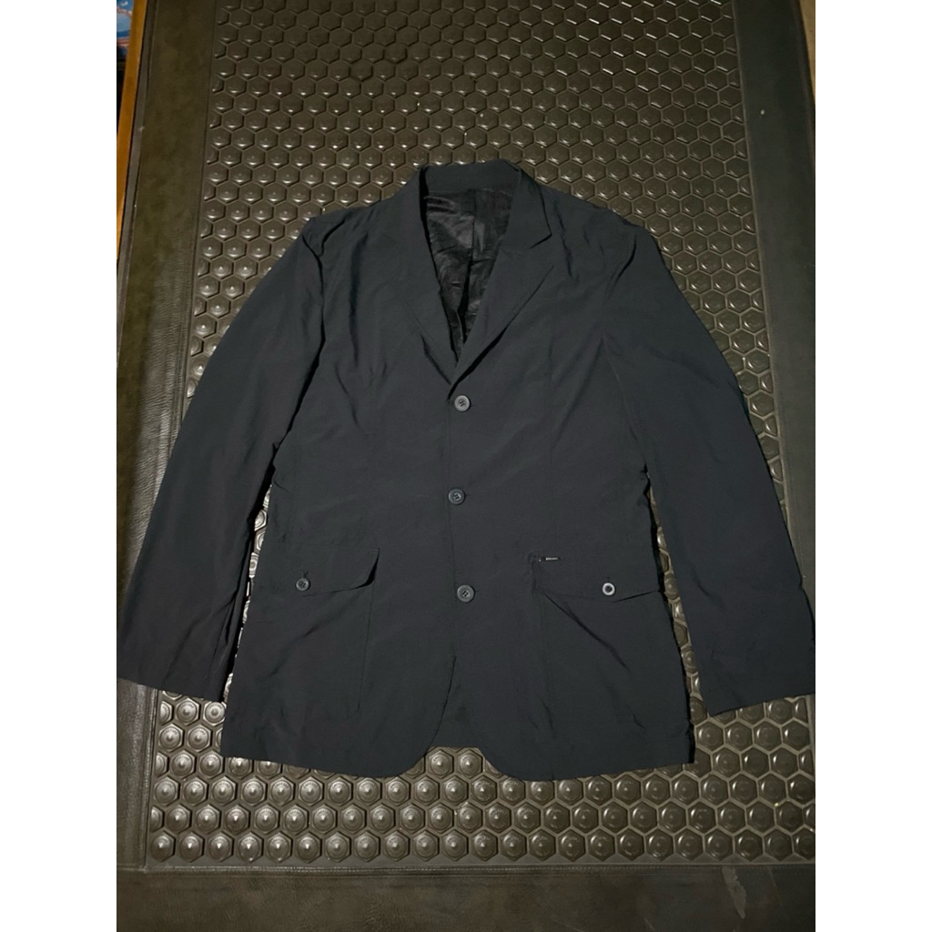 BLAZER JAS HITAM CASUAL SEMI PARASUT KIM YOUNG JOO GOLF MEWAH BRANDED