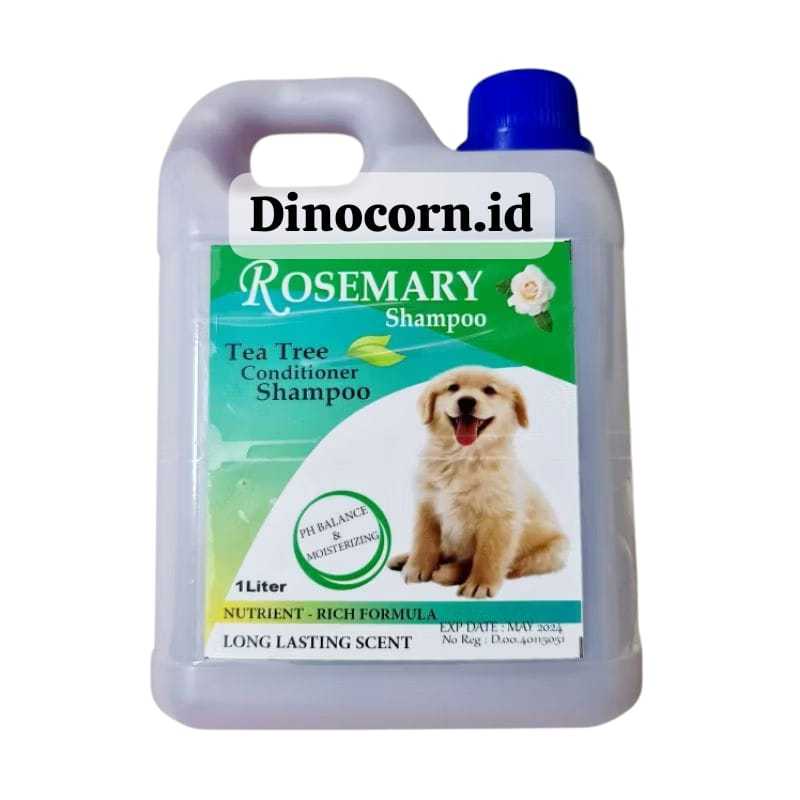 Rosemary Dog 1 Liter Shampoo Conditioner Melembutkan Bulu Anjing Puppies