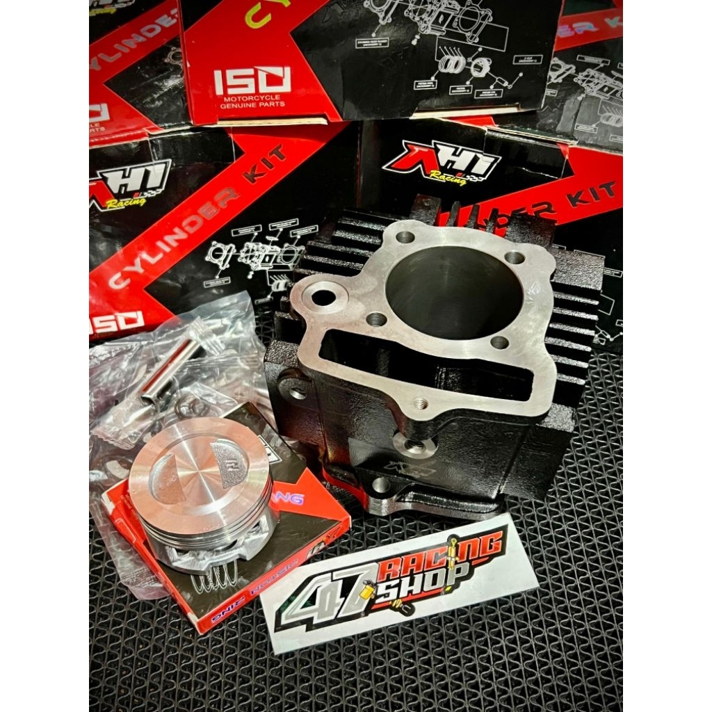 BLOK BORE UP ASTREA GRAND WIN100 SUPRA X LAMA PISTON 53MM 55MM AH1 RACING