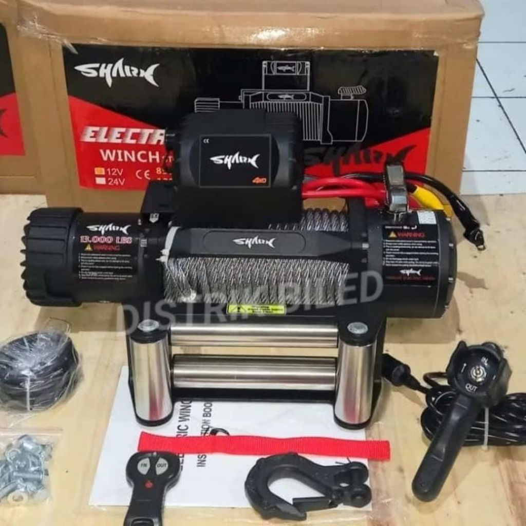 WINCH SHARK 13000 LBS BAJA 6,5 TON SLING BAJA 12/24 VOLT WINCH OFFROAD TALI DEREK MOBIL