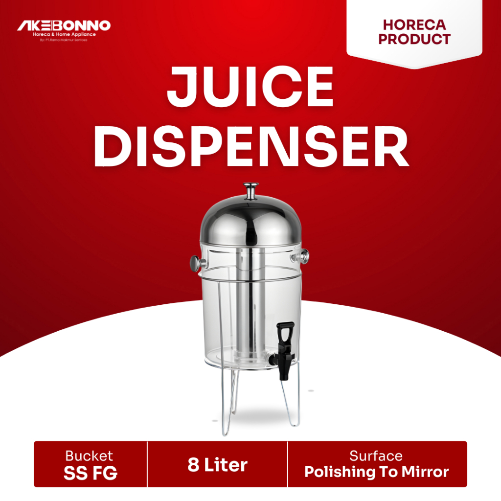 AKEBONNO JUICE DISPENSER SINGLE TANK 8L MINIMALIS (AJD01-080101)