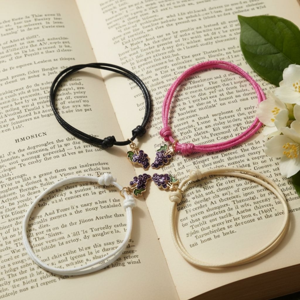 Gelang Couple 4 Gelang liontin buah lucu Gelang Karakter  Bisa COD