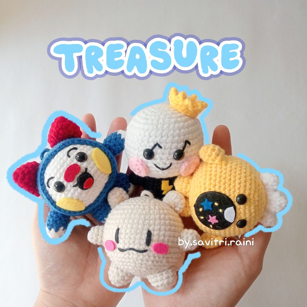 Amigurumi Truz Treasure boneka rajut gantungan kunci