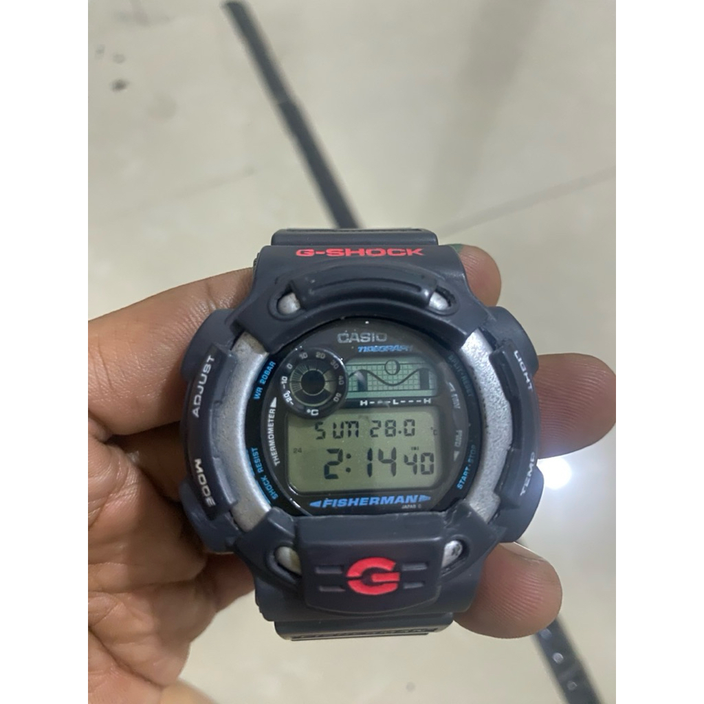 jam casio gshock dw-8600 fisherman