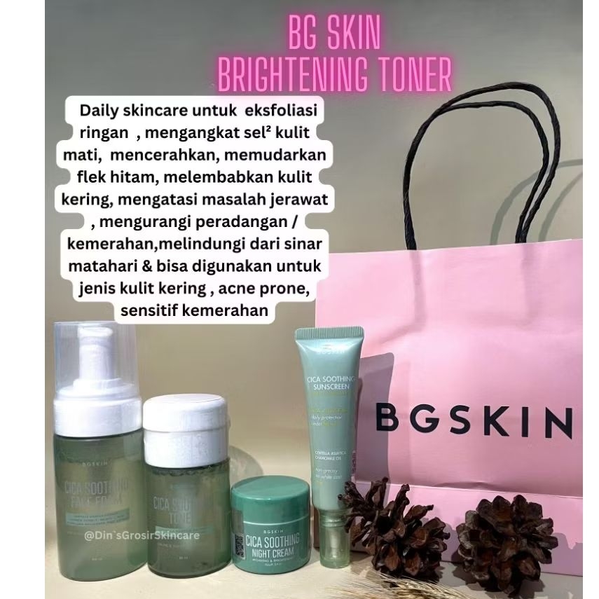 paket suncreen cica bg skin / paket acne bg skin / BG SKIN / BG SKIN SUNSCREEN CICA/ BG SKIN MURAH /