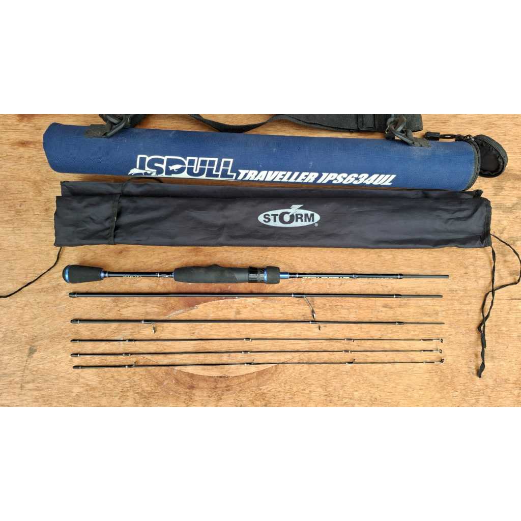 SECOND ULTRALIGHT CASTING SPINNING ROD STROM ISPULL TRAVELLER IPS634UL