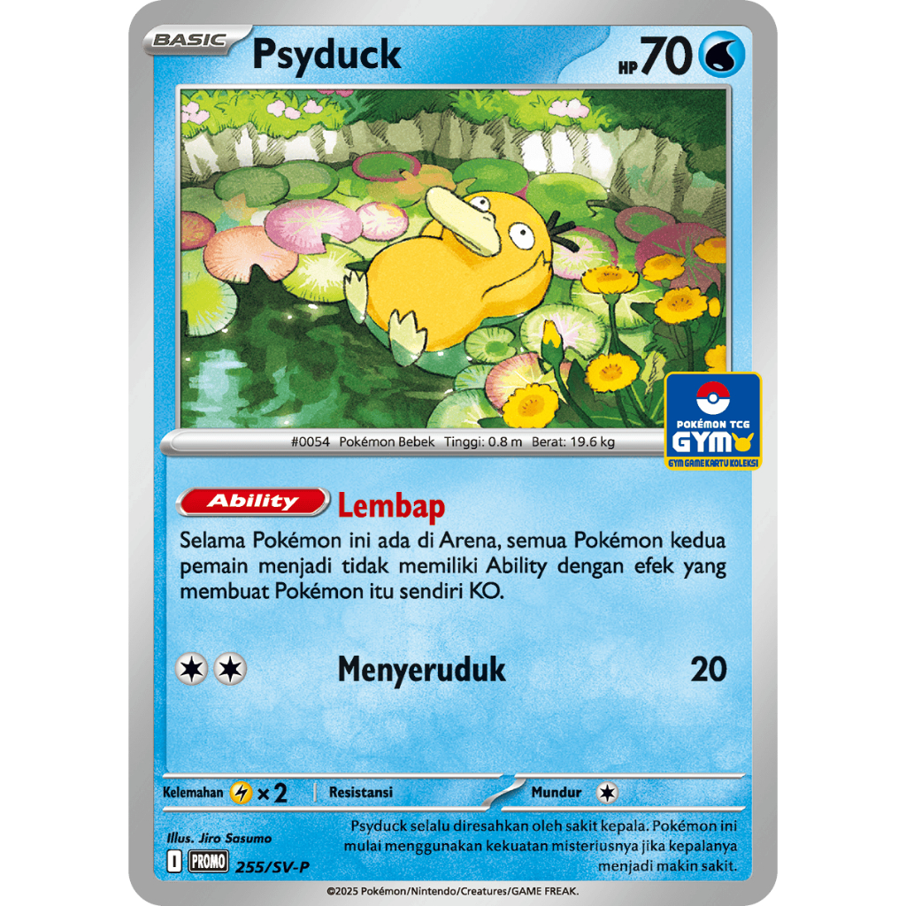 PSYDUCK GYM LEMBAB STAPLE POKEMON ORIGINAL INDONESIA